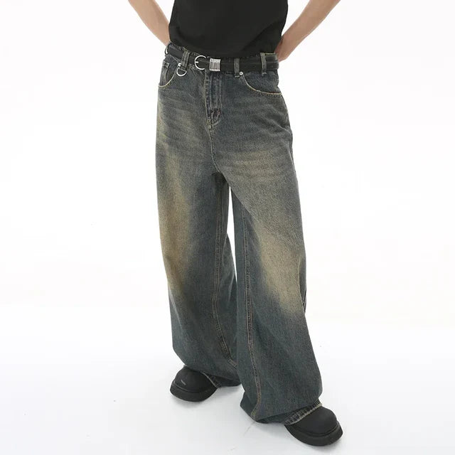 Jeans larghi blur