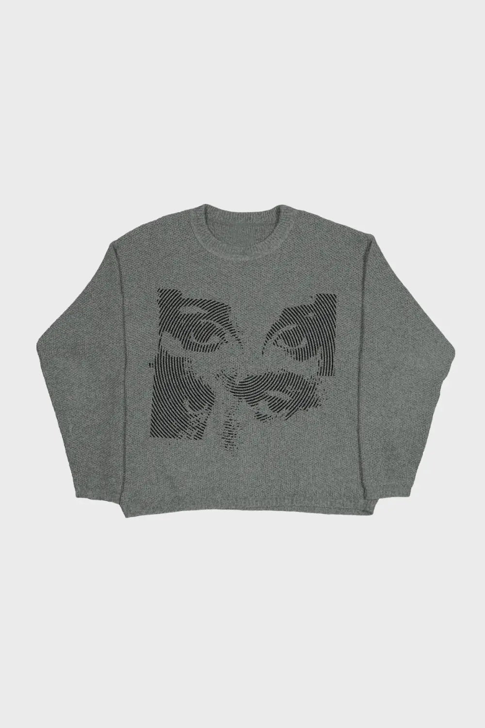 'Incog' grafisk strikket sweater